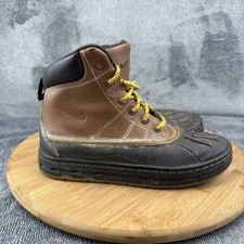 Nike ACG Woodside 2 High Boots Youth Size 3Y Brown Black Duck Winter Trail