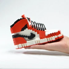 Hypebrickz Large Size Sneakerbrick Interactive Building Block Kit | Chicago 1S