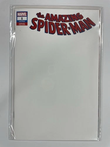 Amazing Spider-Man 1 LGY 802 Blank Sketch Variant Near Mint NM Marvel 2017