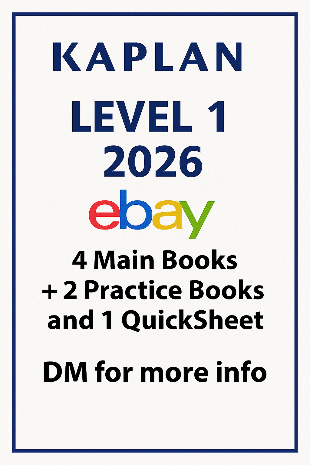2026 Kaplan Schweser Notes CFA Level 1 Study Material Complete Set | eBay