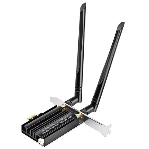 PCI-E WiFi 6E Gaming Adapter Desktop PC for Intel AX5400 PCIe Wifi Card - Photo 4/20