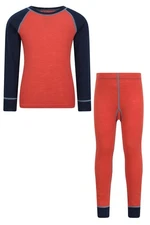Mountain Warehouse Kids Base Layer Set Boys Girls Quick Wicking Merino Wool