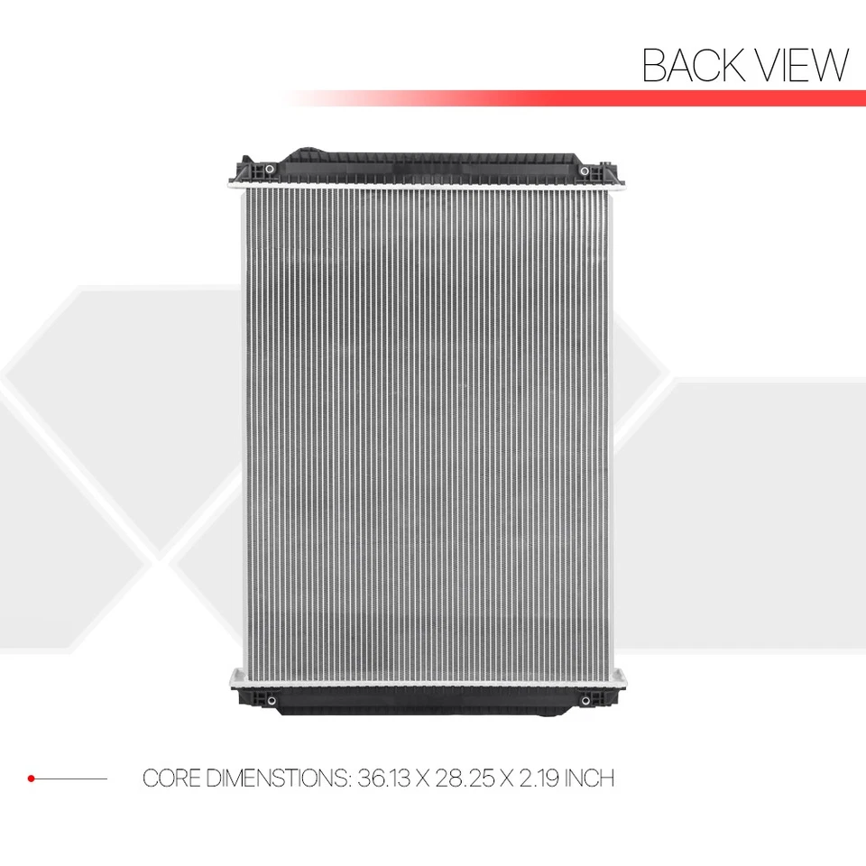 Fits 1993-2012 FLD120/FLD112/FL112/L7500 2 Row Aluminum Radiator Factory Style - Image 3 of 4
