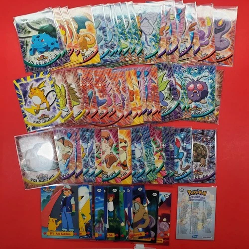 Topps English Pokémon Card Series 1 Complete ALL Set of 90 Blue Logo 1st Print