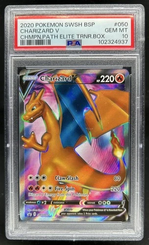 2020 Pokemon SWSH Black Star Promos Charizard V #SWSH050 PSA 10 GEM MINT
