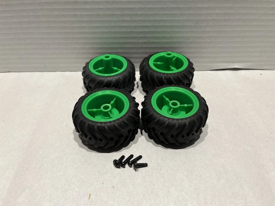 Grave Digger Monster Jam Truck RC 1:24 Scale Spin Master 2” Tires/ Wheels Only - Image 2 of 2