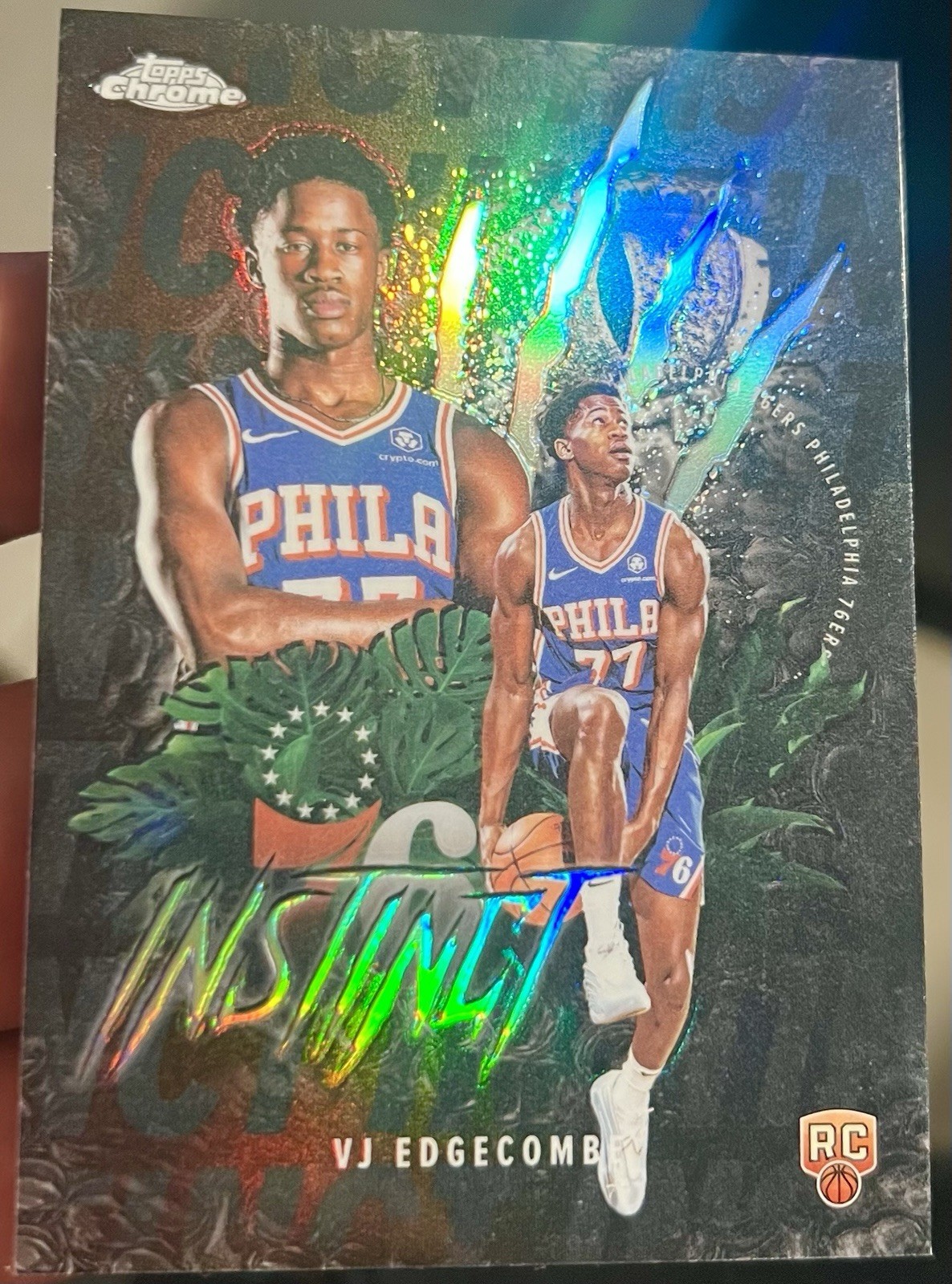 2025 Topps Chrome - Instinct VJ Edgecombe #INS-13 (RC) Refractor