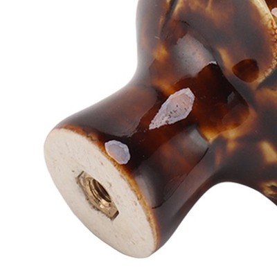 6x Cabinet Knob Rose Flower Shape Delicate Ceramic Knob For Drawer SET