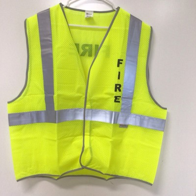 Galls Reflective Fire Safety Vest, Yellow, 4XL, HS243