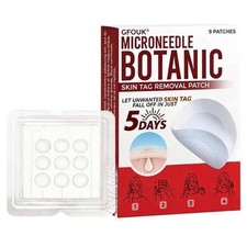 Microneedle Botanic Skin Tag Acne Patch Remover 9pc Pack Treatment