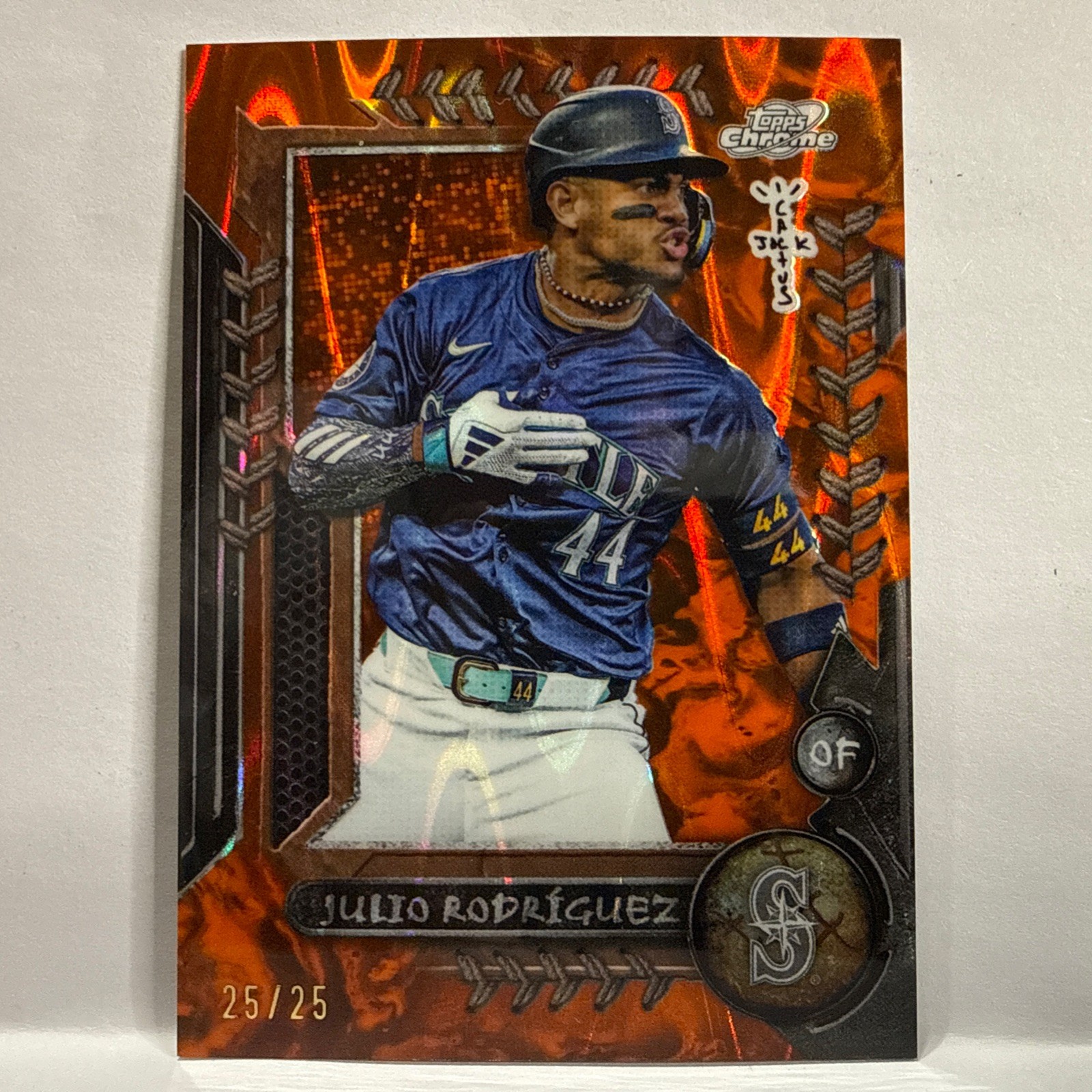 2024 Topps Cosmic Chrome x Cactus Jack - Julio Rodriguez Orange 25 /25 Mint
