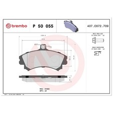 Satz Bremsbeläge Bremsklötze vorne für Smart Forfour 454 | 23943858