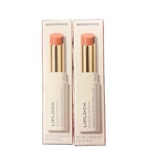 2-PACK NIB Morphe Liplock Glossy Lipstick Double Locking System - Hitched Honey