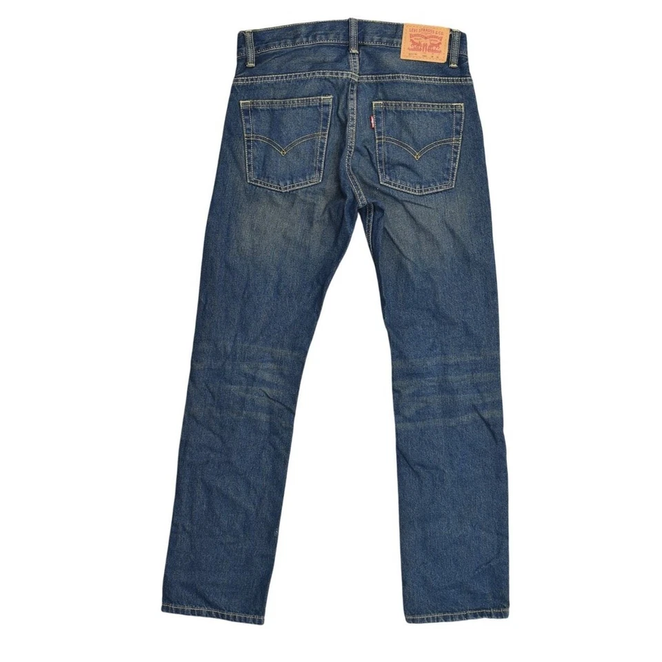 Jeans rectos azules Levi's unisex niños talla 16 28x28 usados 511 calce ajustado Foto 2 de 4