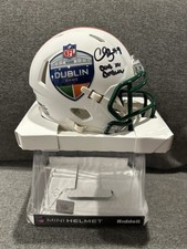 Chris Boswell Signed Autographed “Dub” Dublin Ireland Mini Helmet Inscribed JSA