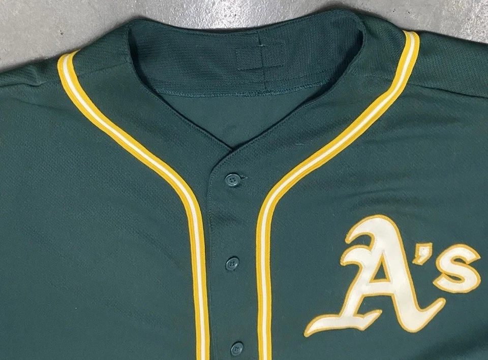 Oakland A's Athletics Blank Green Majestic Authentic Collection Jersey Size 52 - Image 3 of 4