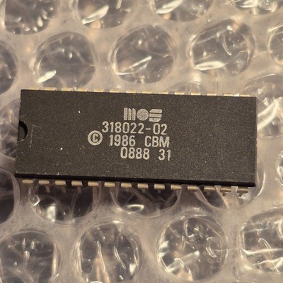   CHIP MOS 318022-02   Commodore C128 C128D C128DCR C64 1541 1570   EXCELLENT  
