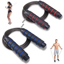 Jump Rope for Women Men Kids, Adjustable Skipping Rope with Ball Bearings, Pr...