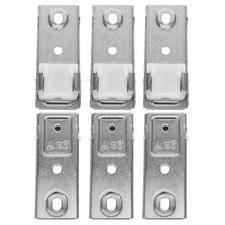 6 Pcs Ceiling Track for Curtains Rod Hardware Brackets Blinds Accessories Parts