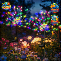 Solarleuchten 120 Leds Feuerwerk-Lichter Wasserdicht Dekorativ FüR Garten