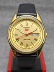 Vintage Seiko 5 automatic Day Date Movement No. 6309A Japan made men's watch