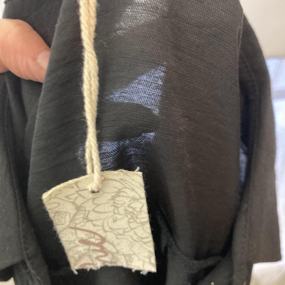 black and multi-coloured patchwork shirt with a l… - image 5