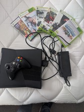 Xbox 360 S Slim 320GB Console + Controller, PSU, HDMI & 6 Games - Tested