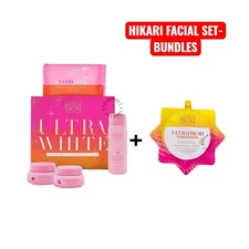 HIKARI SKIN Ultra White Premium Rejuvenating Set + ULTRAFRESH SUNSCREEN 50g 