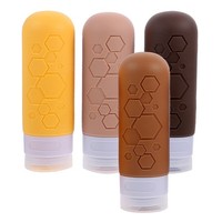 4 Pcs Auslaufsichere, NachfüLlbare Leere Flaschen ReisebehäLter FüR Shampoo