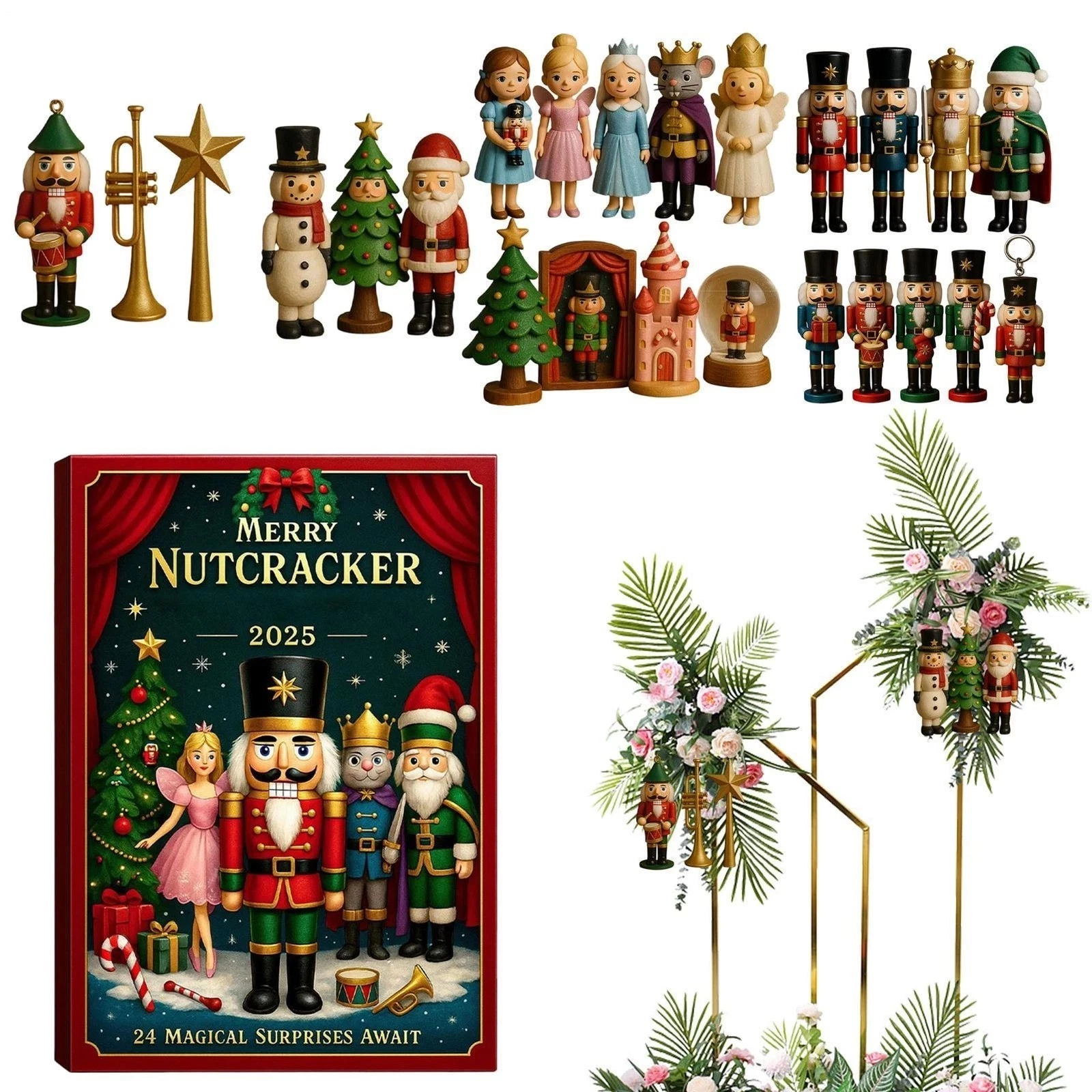 Merry Nutcracker Advent Calendar 2025 24-Day Christmas Countdown Calendar