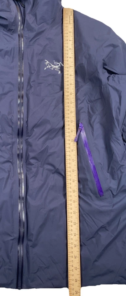 Куртка женская Arc'teryx Airah размер XL черная сапфировая с капюшоном Gore-Tex RECCO - Изображение 4 из 4