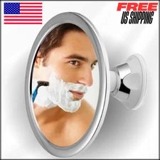 Anti Fog Bathroom Mirror Shower Fogless W Suction Cups, Rotatable for Shaving