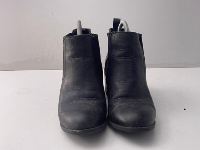 Office London Ladies Black Leather Chelsea Ankle Boots Shoes  display picture 1