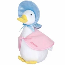 NEW PLUSH SOFT TOY Beatrix Potter 150029 Jemima Puddle Duck Silky Beanbag 20cm
