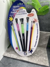Bazic 2352897 Kids Paint Brush Set - 9 per Pack Beginner's Set New