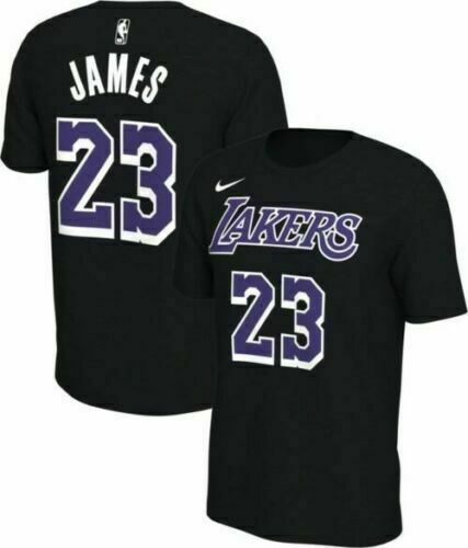 lebron james lakers black t shirt