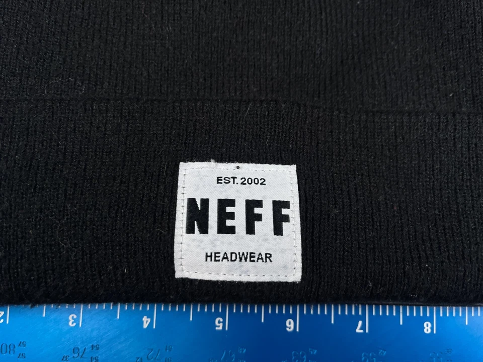 NEFF Puño Gorro Toque Adulto Talla Única Negro Tejido 100% Acrílico Snowboard Nieve Esquí Foto 2 de 4