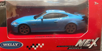 Welly Jaguar XKR-S Blau Coupe Ca. 1:43 9-10 Cm Nex Modellauto Neu & Ovp England