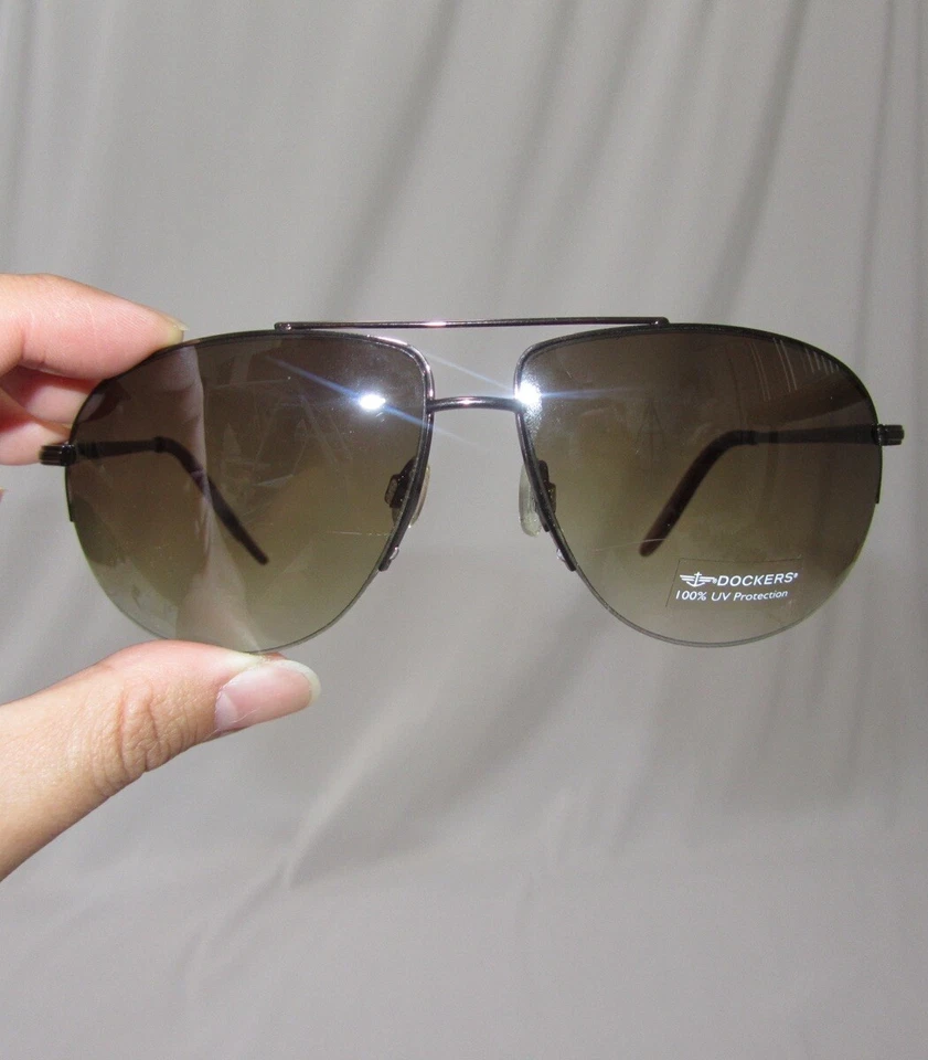 gafas de sol aviador marrón Foto 4 de 4