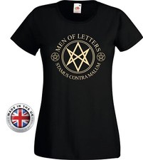 Image of Supernatural t shirt Men Of Letters black t shirt, unisex+ladies fitted