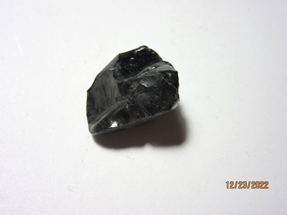 Natural Black Spinel Crystal Rough Gemstone 4.4g Collectible NBSRG