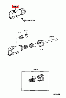Genuine Lexus SC300 JZZ31 Clutch Slave Cylinder | eBay