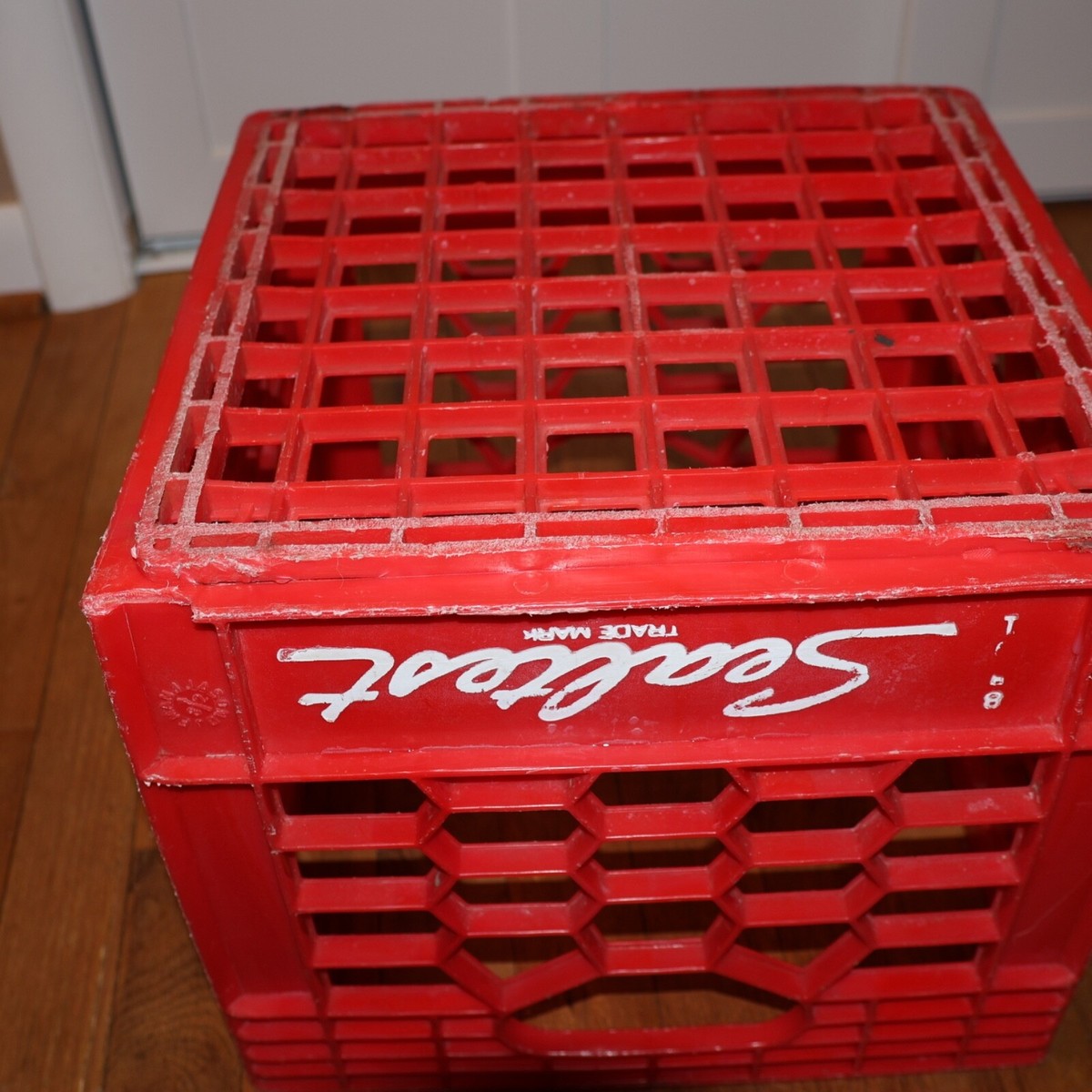 Vintage Sealtest Red Plastic Milk Crate,Stackable | eBay