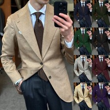 Men's Blazer Single Breasted Long Sleeve Prom Party Casual Jacket Various Colors