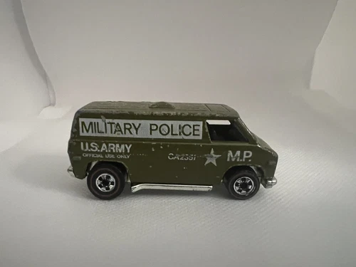 Vintage 1974 Mattel Hot Wheels Red Line Military Police U.S. Army Van!