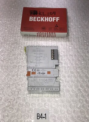 ** New Beckhoff KL1104 4- Digital Input Module 24V DC Fast Shipping &Warranty#