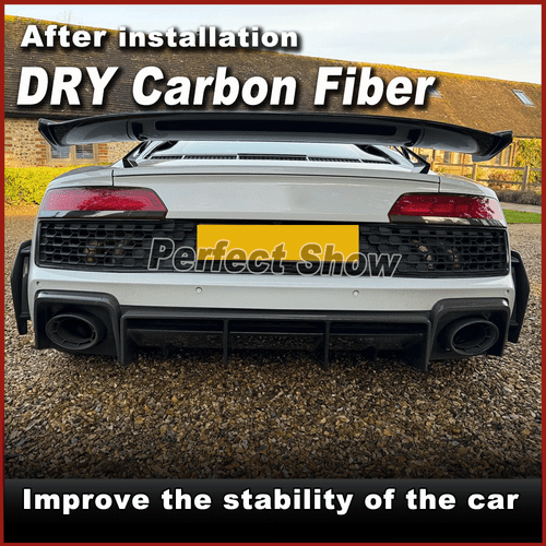 DRY Carbon Hinten Flossen Flaps Splitters Side Canards für Audi R8 V10 2019-2023 - Bild 2 von 13