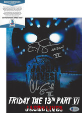 CJ GRAHAM & CHRISTOPHER SWIFT SIGNED FRIDAY THE 13TH PART 6 8x10 PHOTO B BAS COA