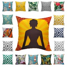 Printed Waterproof Cushion Covers Garden Scatter Outdoor Sofa Decor 43x43cm