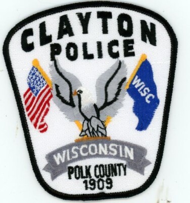 WISCONSIN WI CLAYTON POLICE NICE SHOULDER PATCH SHERIFF | eBay